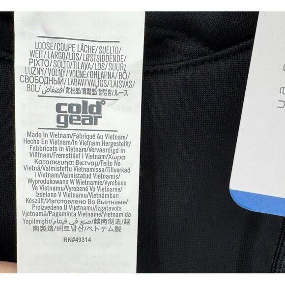 Under Armour Cold Gear Pullover Hoodie Sweatshirt M Women's Black Fleece Lined - Picture 7 of 9